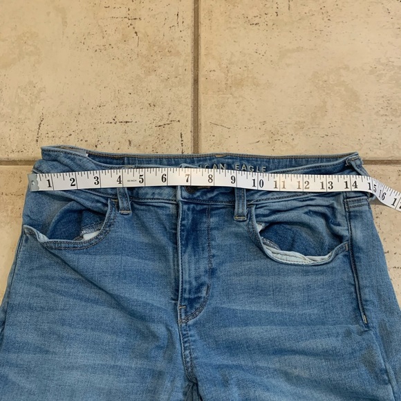 American Eagle Outfitters Super Stretch Skinny Jeans, Raw Hem, Size 8 Regular - Picture 4 of 8